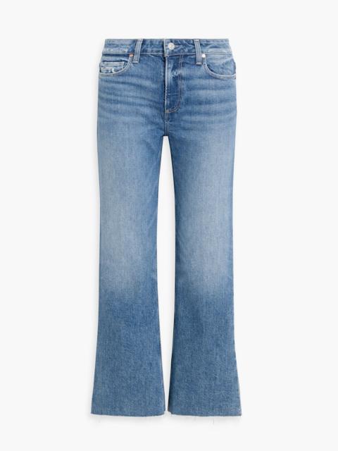 PAIGE Leenah distressed high-rise wide-leg jeans