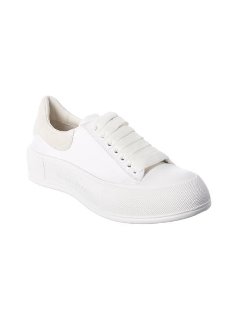 Alexander McQueen Alexander McQueen Deck Plimsoll Canvas & Suede Sneaker