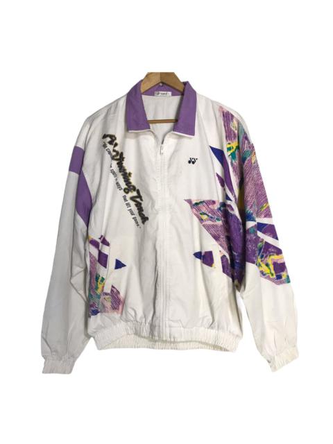 Other Designers Vintage 90s yonex a winning touch multicolor cotton jacket