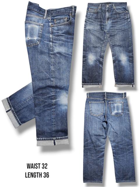 Other Designers UNIQLO SELVEDGE WASHED DENIM PANTS