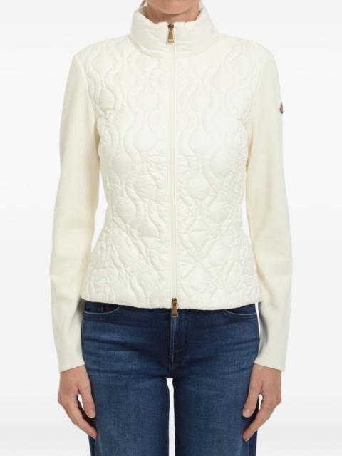 Moncler Moncler Women Wool And Nylon Padded Cardigan
