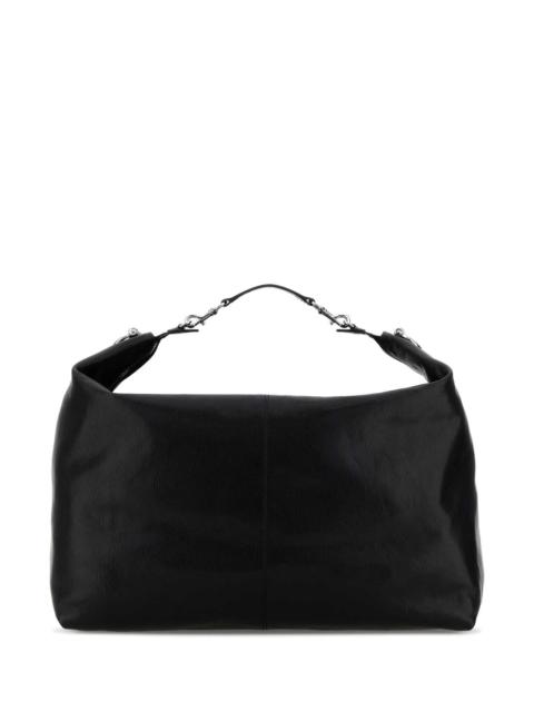 GUCCI Gucci Men Black Leather Shopping Bag