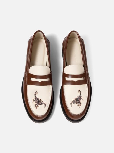 DUKE + DEXTER Wilde Chestnut Scorpion Penny Loafer - Men's