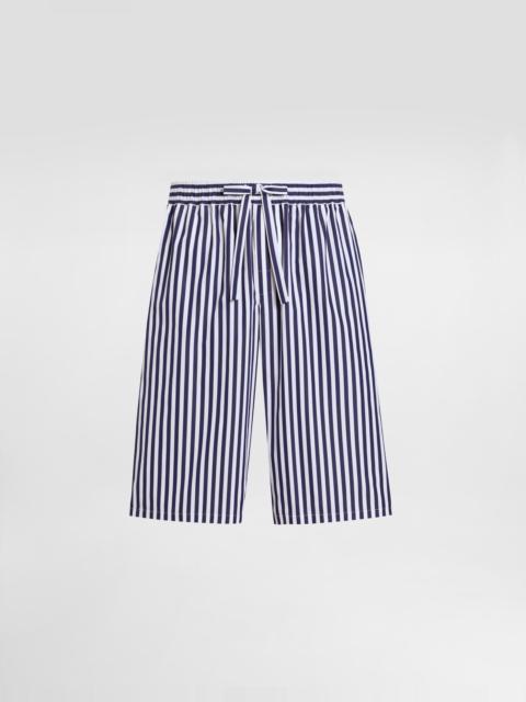 Dolce & Gabbana Striped poplin vanity bermuda shorts