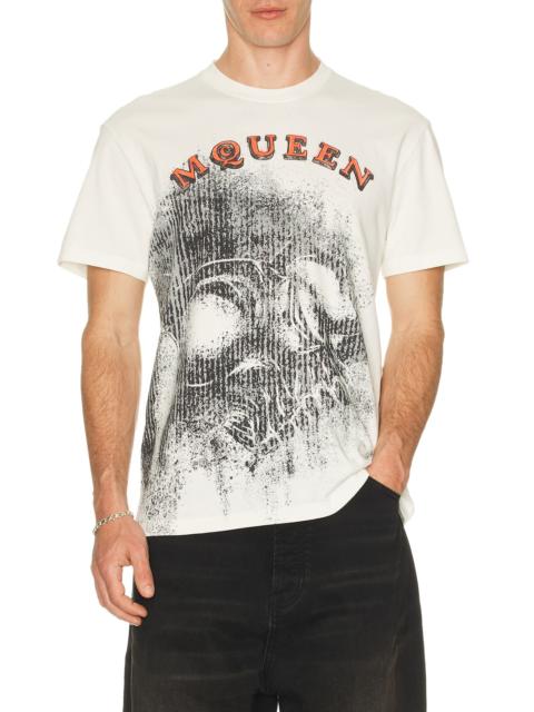 Alexander McQueen Spray Skull Print Tee Shirt