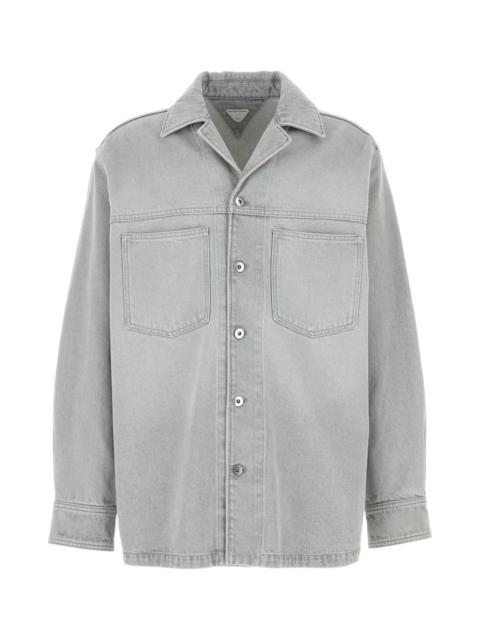 Bottega Veneta Bottega Veneta Men Grey Denim Shirt