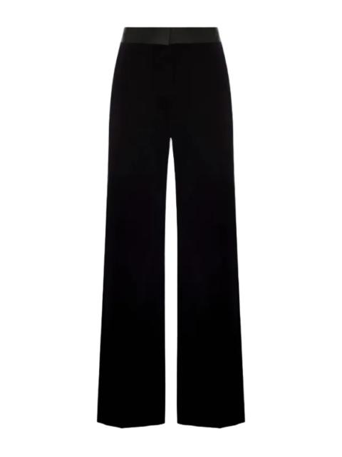 Victoria Beckham Alina Trouser in Midnight Velvet
