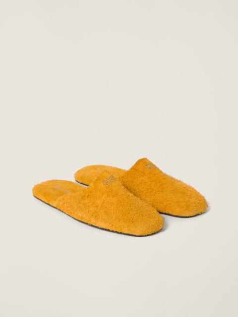 Suede slippers