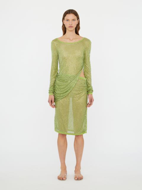 CHRISTOPHER ESBER Cirrus Cutaway Long Sleeve Midi Dress