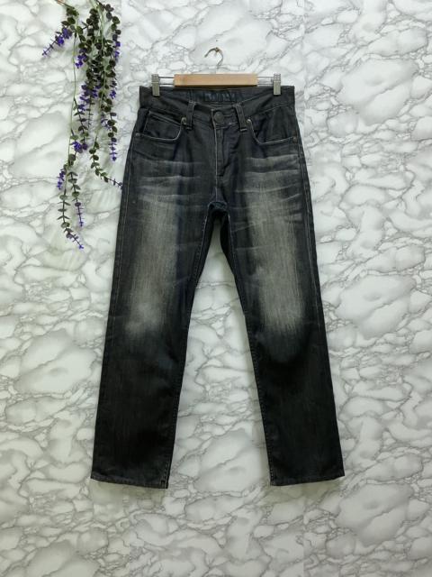 BACK NUMBER Waxed Rick Owen's style Claw mark Denim