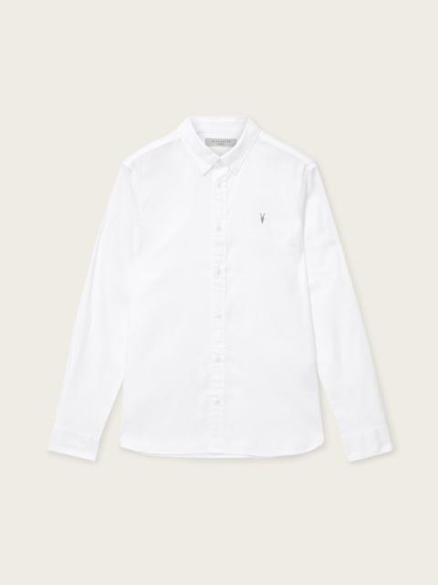 ALLSAINTS HAWTHORNE RAMSKULL STRETCH FIT SHIRT