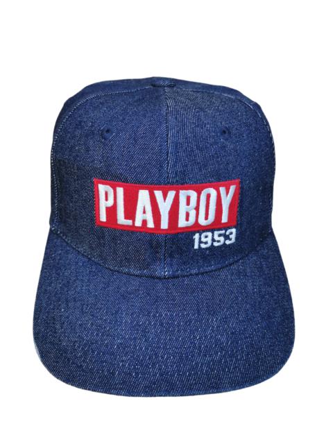 Other Designers Playboy - VINTAGE PLAYBOY BOX LOGO DENIM HAT CAP
