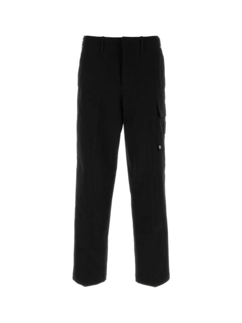FENDI Fendi Men Black Stretch Cotton Cargo Pant