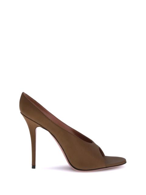 Amina Muaddi Women Anok Satin Sandals