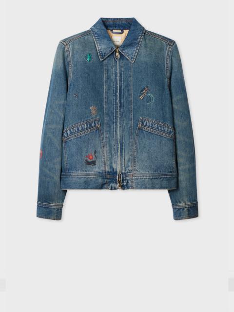 Paul Smith 'Little Beasts' Embroidered Denim Jacket
