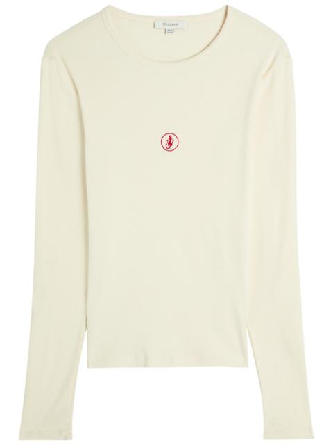 JW Anderson JW Anderson Anchor Embroidery Underpinning Stretch-cotton T-shirt