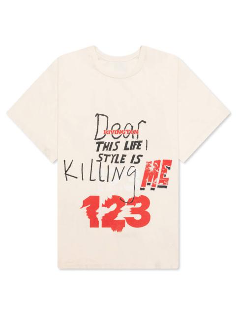 RRR123 KILLING ME S/S TEE - WHITE