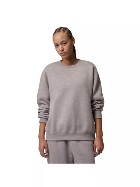 Jordan Women's Brooklyn Fleece Crew-Neck Sweatshirt -Stone