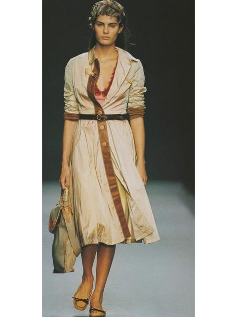 Miu Miu Vintage SS04 Runway Bamboo Handle Canvas Bag