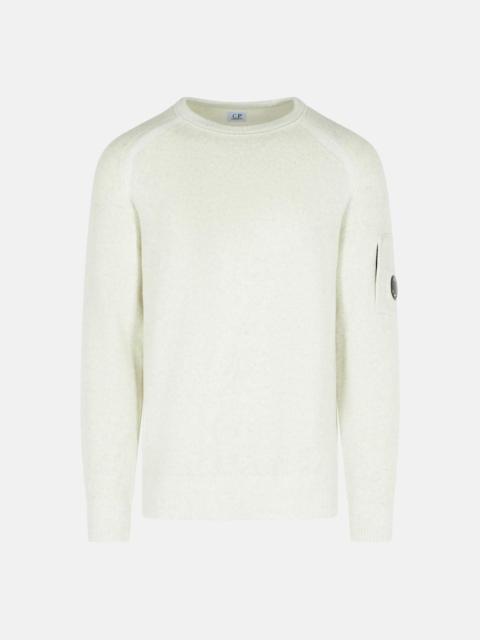 C.P. Company WHITE WOOL BLEND SWEATER