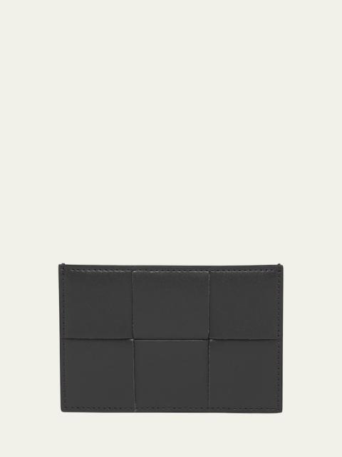 Bottega Veneta Men's Woven Leather Card Case