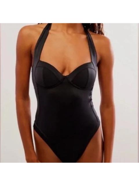 Other Designers NWT‎ We are HAH x Free People Pull Thru One Piece Swimsuit Bodysuit Noir Sz S
