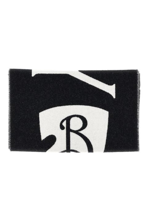 Burberry Burberry Men Jacquard Logo Wool Scarf