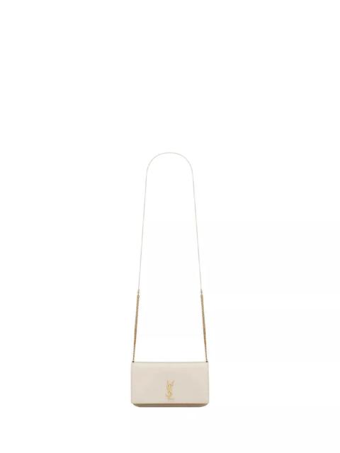 SAINT LAURENT Cassandre Crossbody Bag Phone Holder with Strap