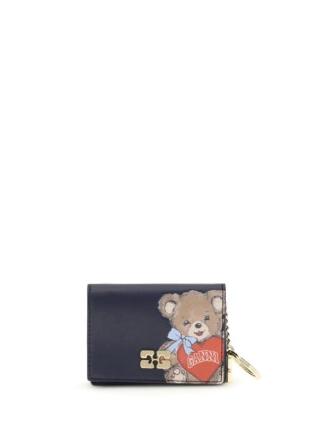 GANNI Ganni Women Card Holder With Flap Puddle
