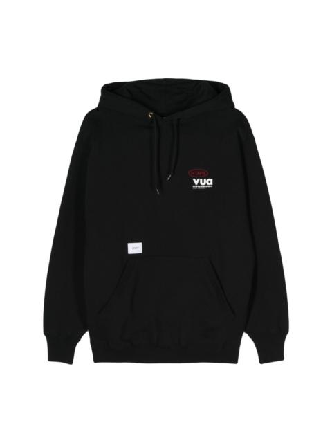 WTAPS logo-embroidered hoodie