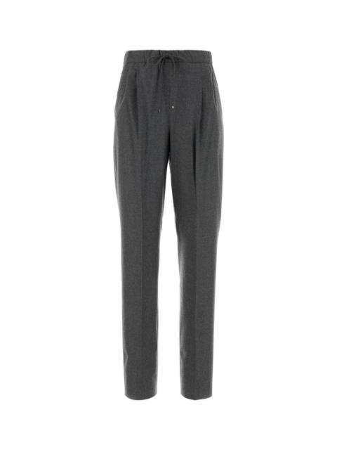 Max Mara Max Mara Women Dark Grey Stretch Cashmere Zamia Pant