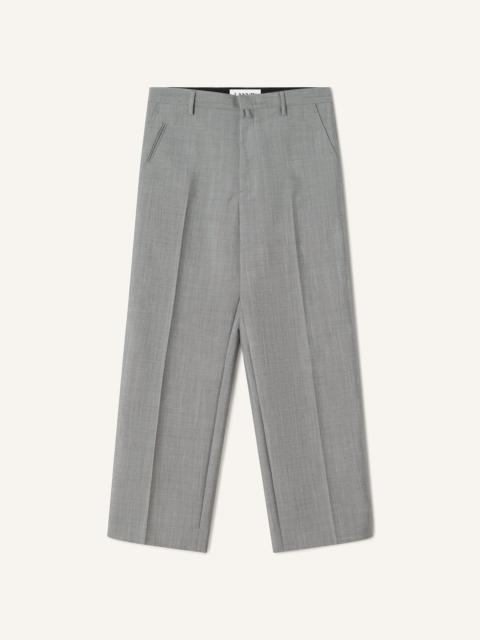 Lanvin STRAIGHT-LEG MOHAIR WOOL PANTS