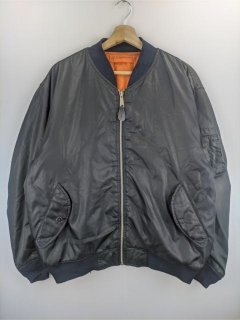 Other Designers Vintage - Steals🔥Bomber Jacket Ma-1 Faded Black