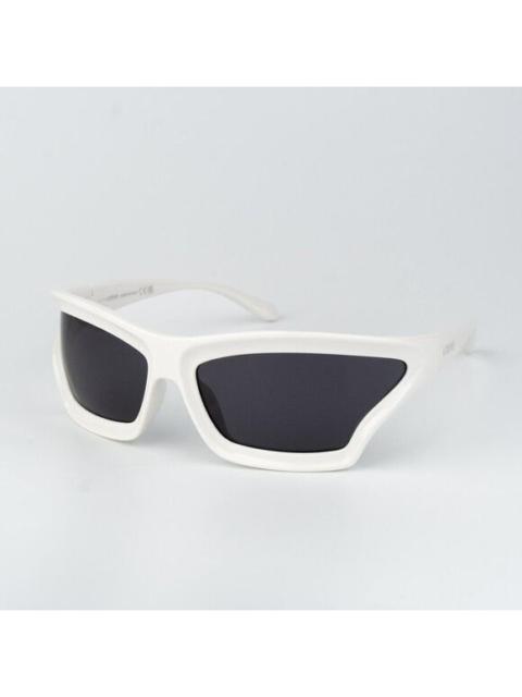Loewe Loewe Women Sunglasses White Grey Wraparound LW40143U 25A NEW AUTHENTIC
