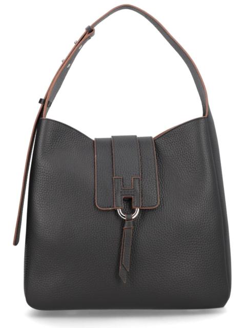 HOGAN LEATHER TREND HOBO BAG