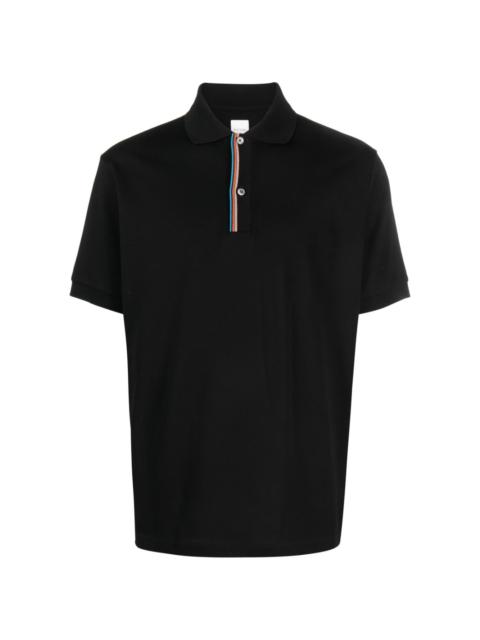 Paul Smith rainbow-stripe cotton polo shirt