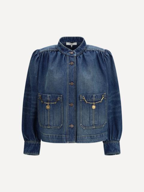 Chloé Gathered high-neck Jacket