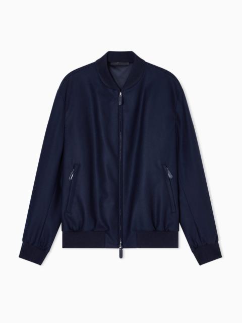GIORGIO ARMANI CASHMERE DRAP BLOUSON
