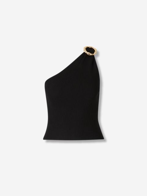 SIMKHAI ASYMMETRICAL RIBBED TOP