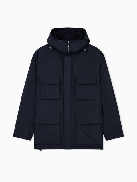 EMPORIO ARMANI ASV TRAVEL ESSENTIALS RECYCLED NYLON PADDED JACKET