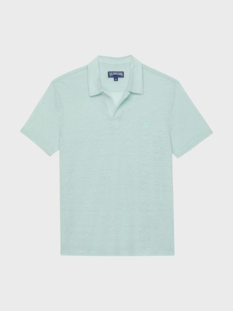 Vilebrequin Men Linen Jersey Polo Solid