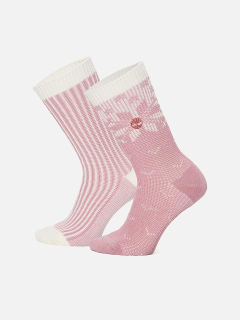 Timberland Women's Timberland® 2-Pack Snowflake Crew Sock