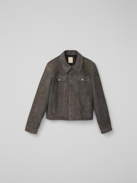 CAMPERLAB Gray Wrinkled Suede Leather Jacket