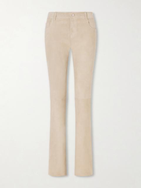 STOULS Pawlonia Suede Flared Pants
