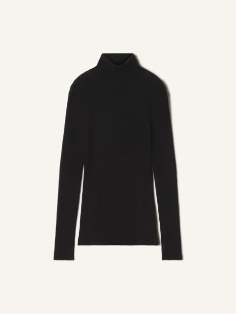 Lanvin MERINO WOOL AND SILK TURTLENECK SWEATER