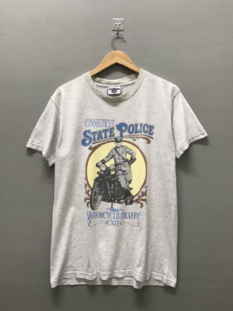 Other Designers Vintage Police Motorcycle Unit Traffic Photo Tee