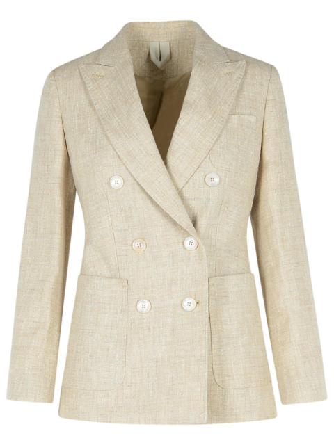 Max Mara Max Mara Ivory Linen Blend Blazer