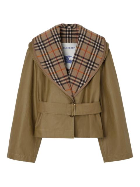 Burberry check-warmer jacket