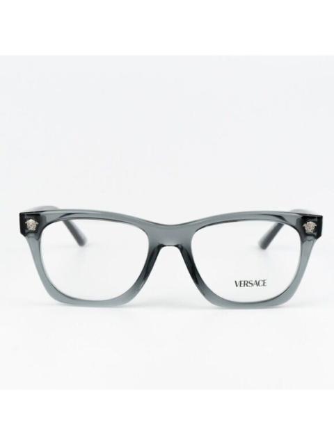 VERSACE NEW Versace VE3363U 5496 Grey Transparent Square Unisex Eyeglasses VE 3363U