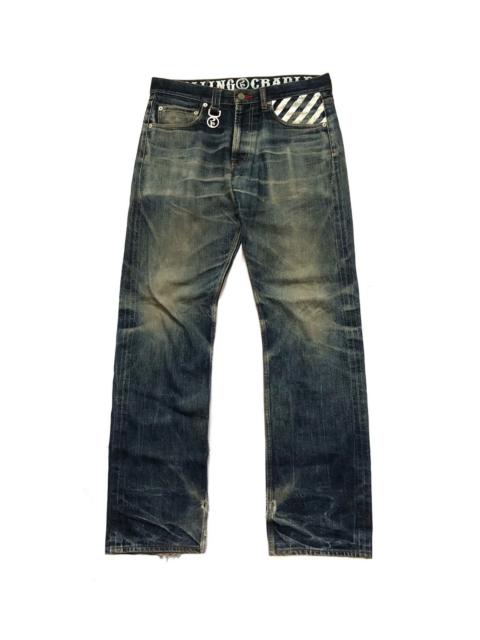 Hysteric Glamour ROLLING CRADLE DISTRESSED SELVEDGE JEANS